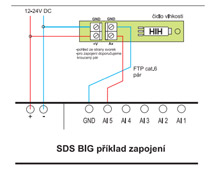 zapojení čidla vlhkosti k modulu SDS BIG